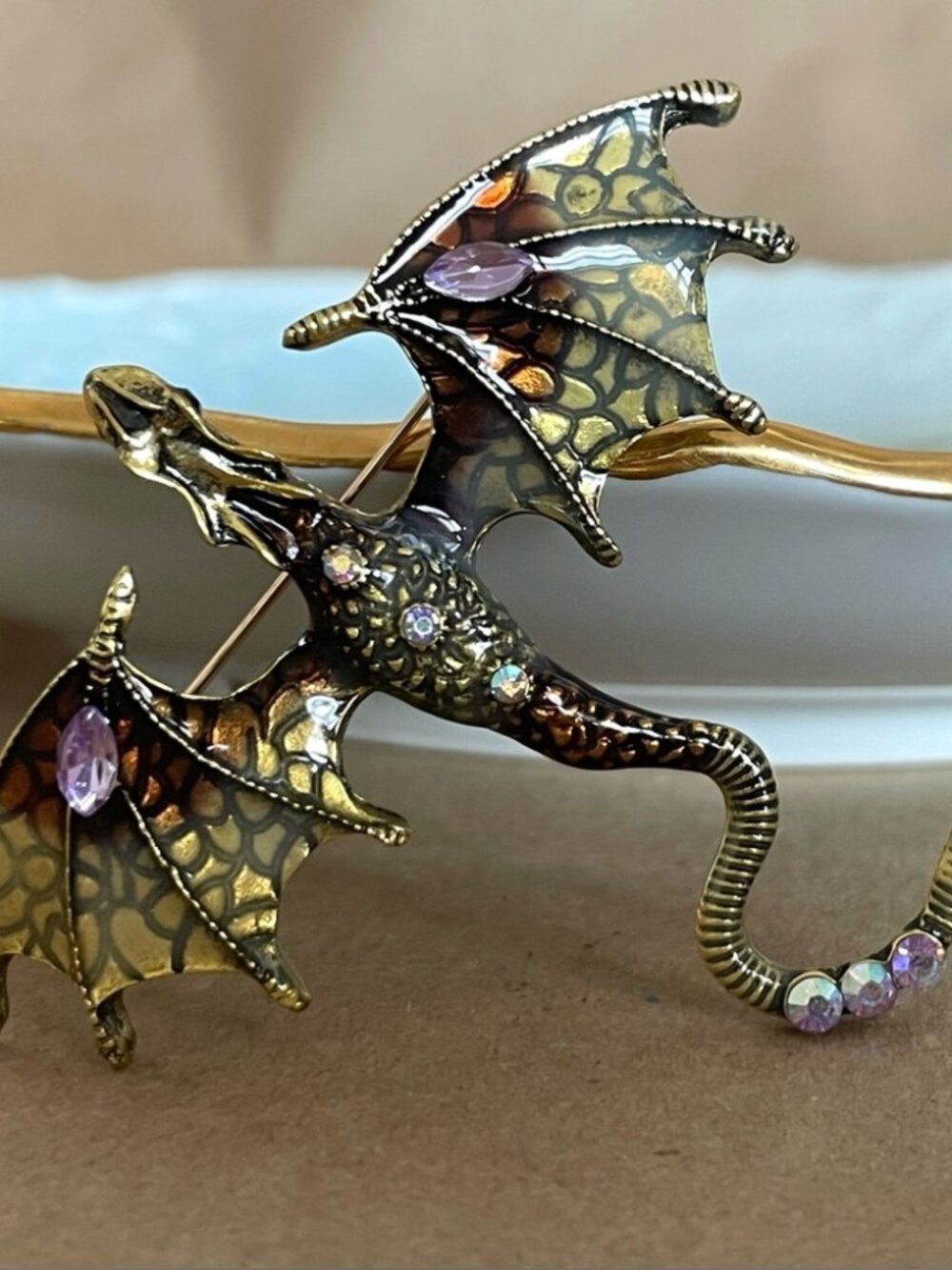 Betsey Johnson Draco Brooch